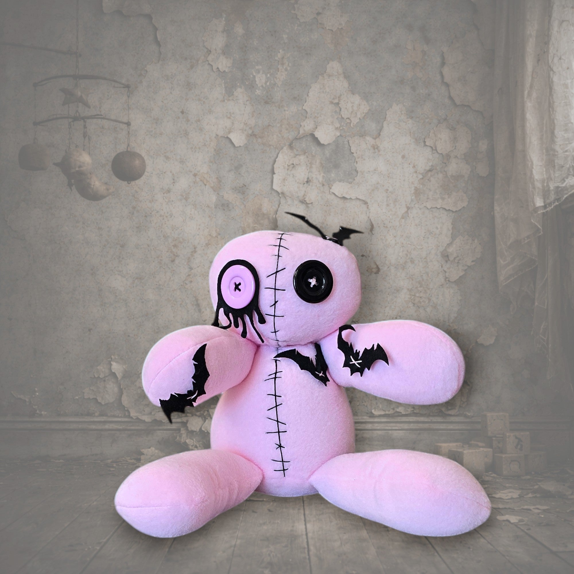 Handmade Creepy Gothic Plush Doll | Orphan Asylum Gothling Intake #1067