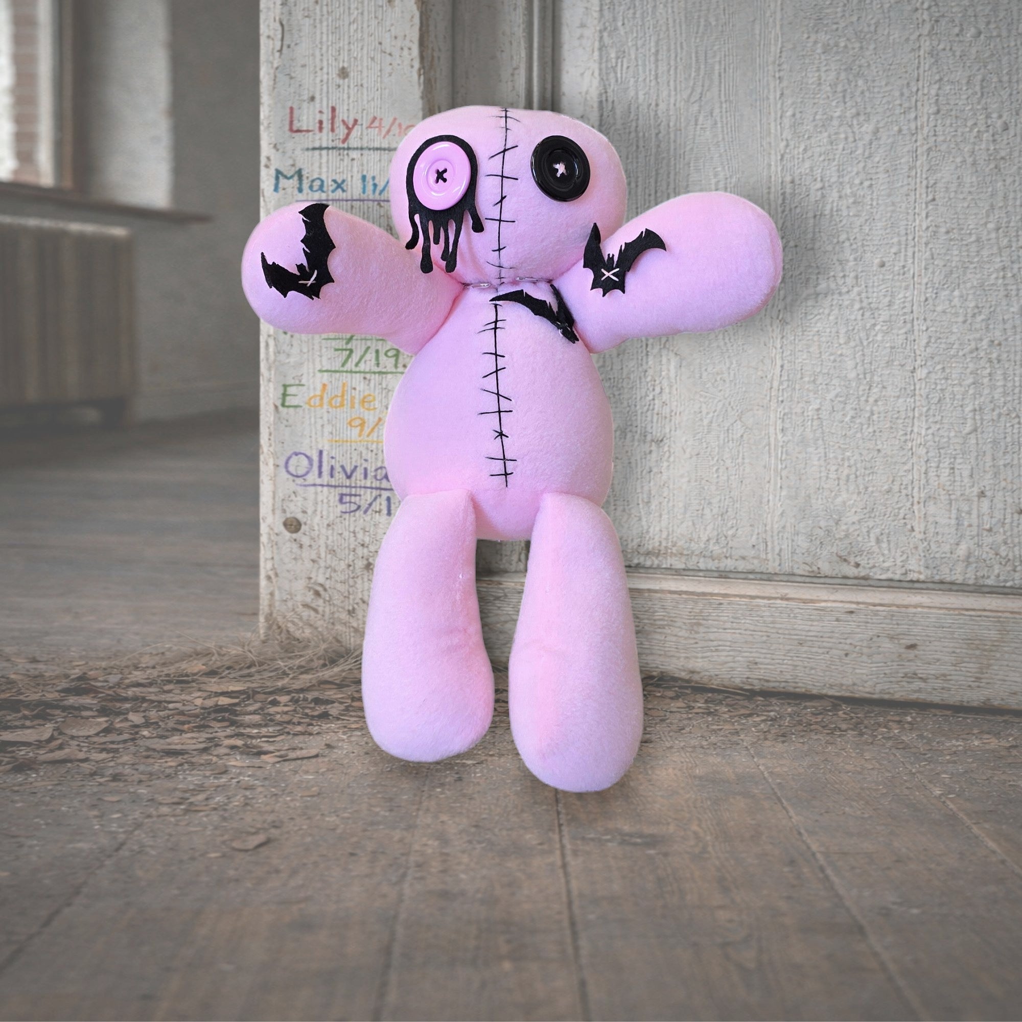 Handmade Creepy Gothic Plush Doll | Orphan Asylum Gothling Intake #1067