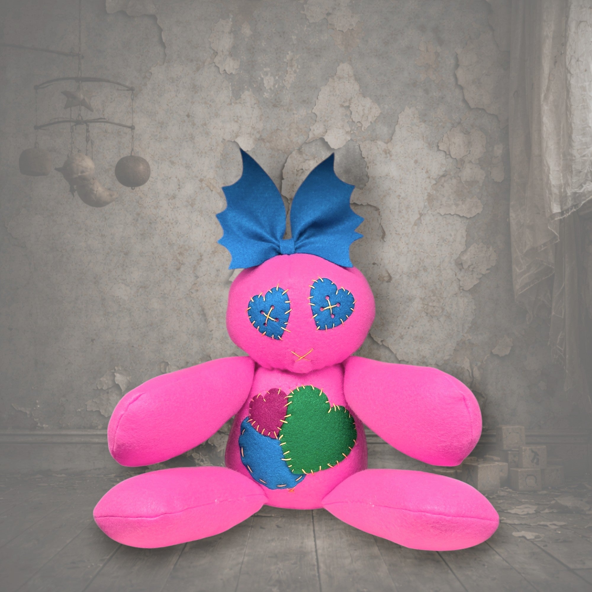 Handmade Creepy Gothic Plush Doll | Orphan Asylum Gothling Intake #1069