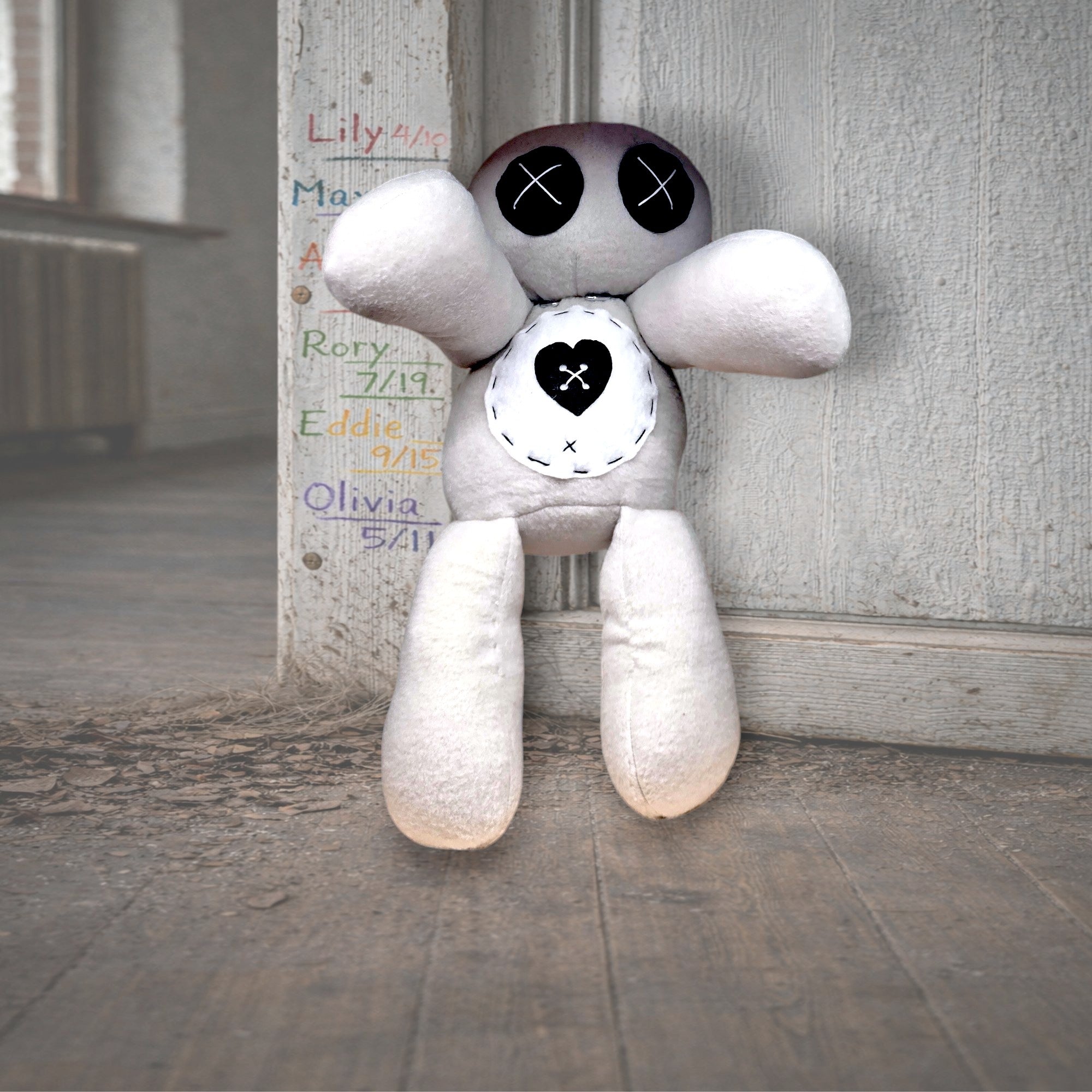 Handmade Creepy Gothic Plush Doll | Orphan Asylum Gothling Intake #1073