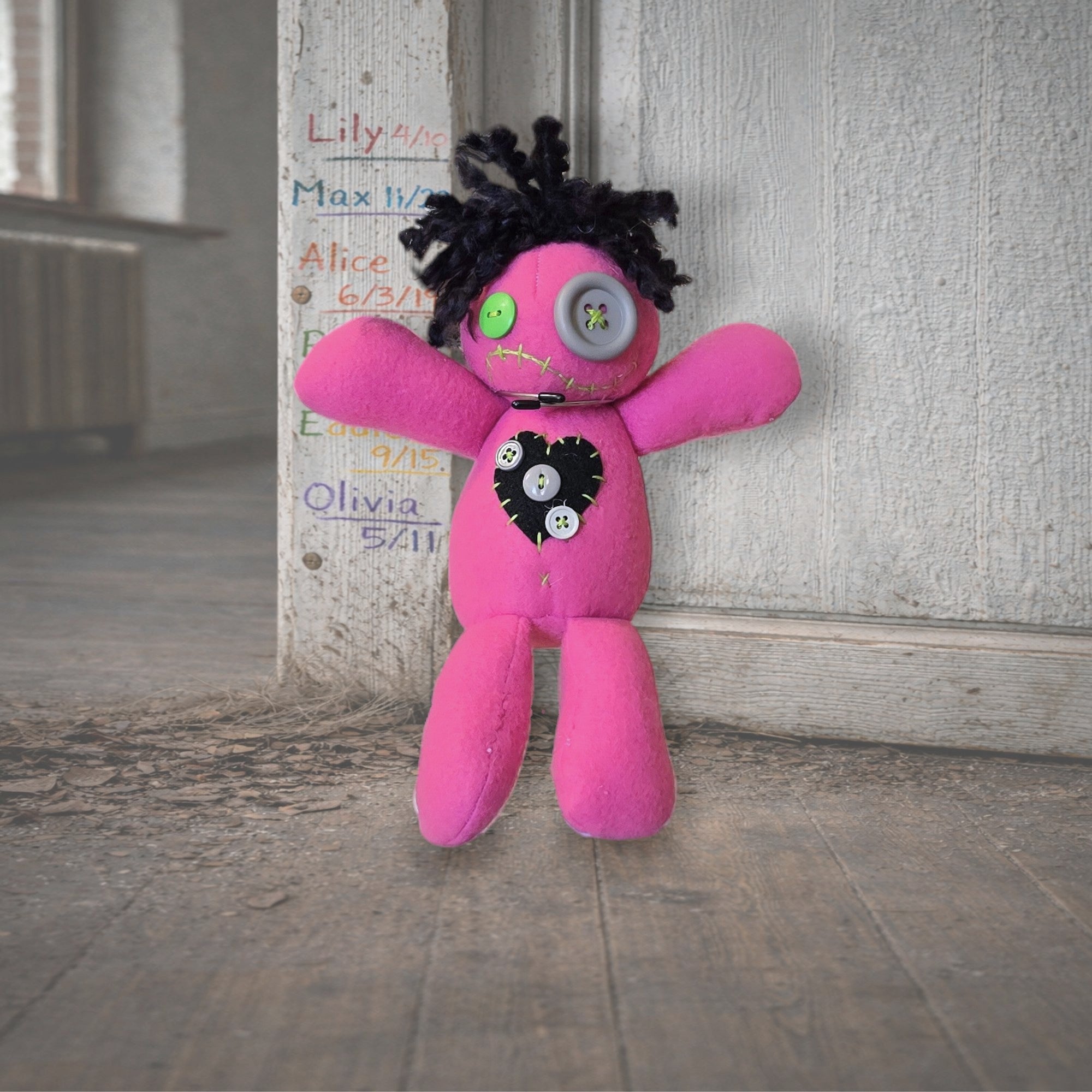 Handmade Creepy Gothic Plush Doll | Orphan Asylum Gothling Intake #1078