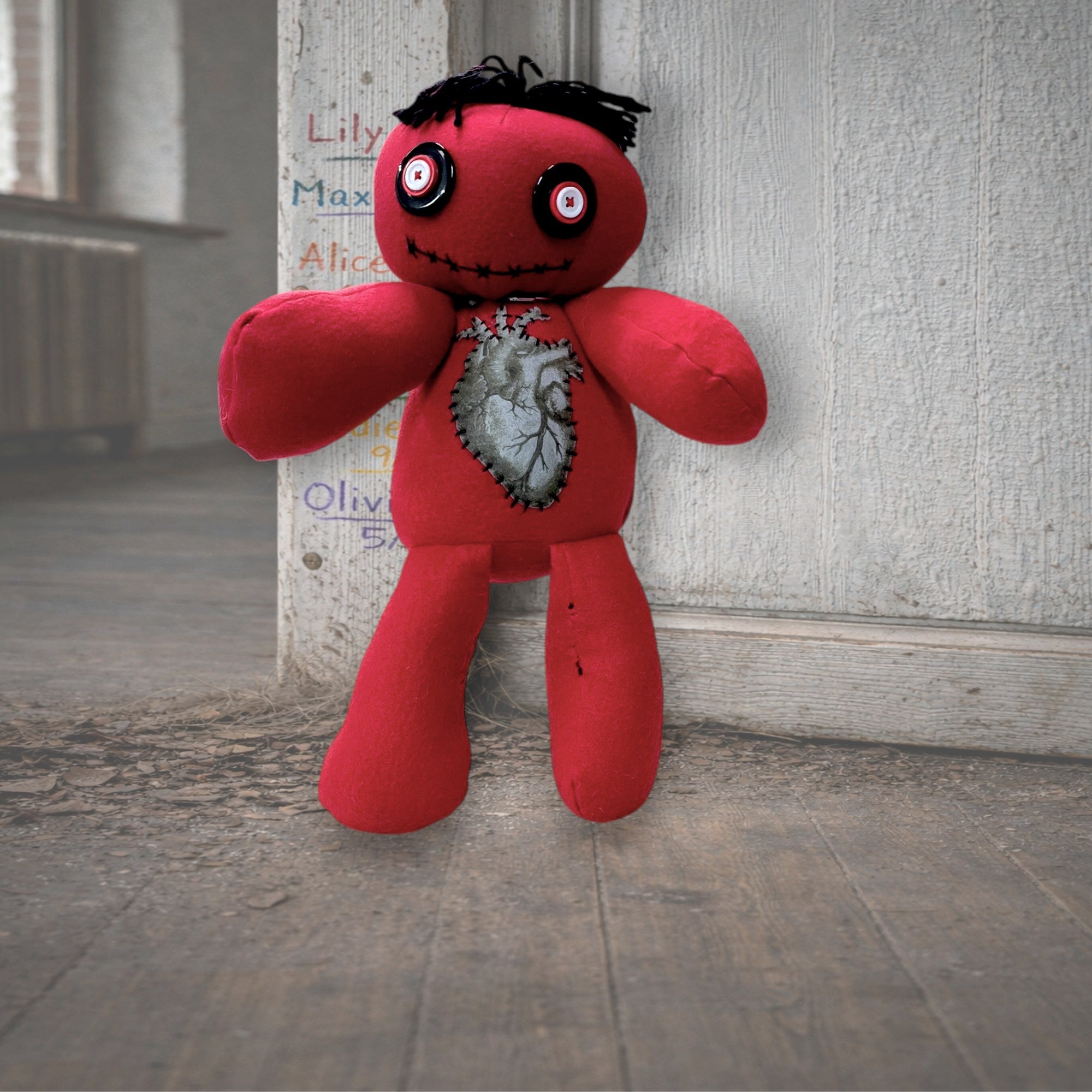 Handmade Gothic Plush Doll | Orphan Asylum Gothling Intake # 1082