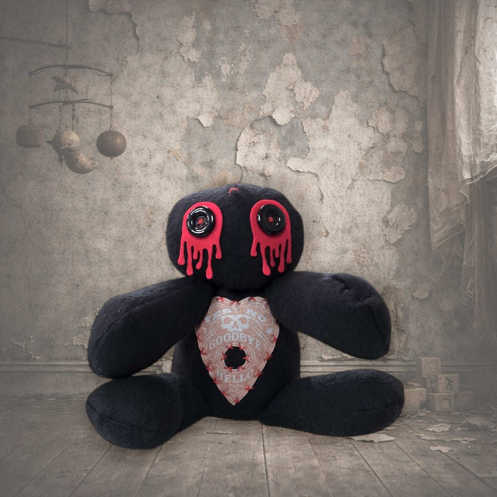 Handmade Creepy Gothic Plush Doll | Orphan Asylum Gothling Intake # 1093