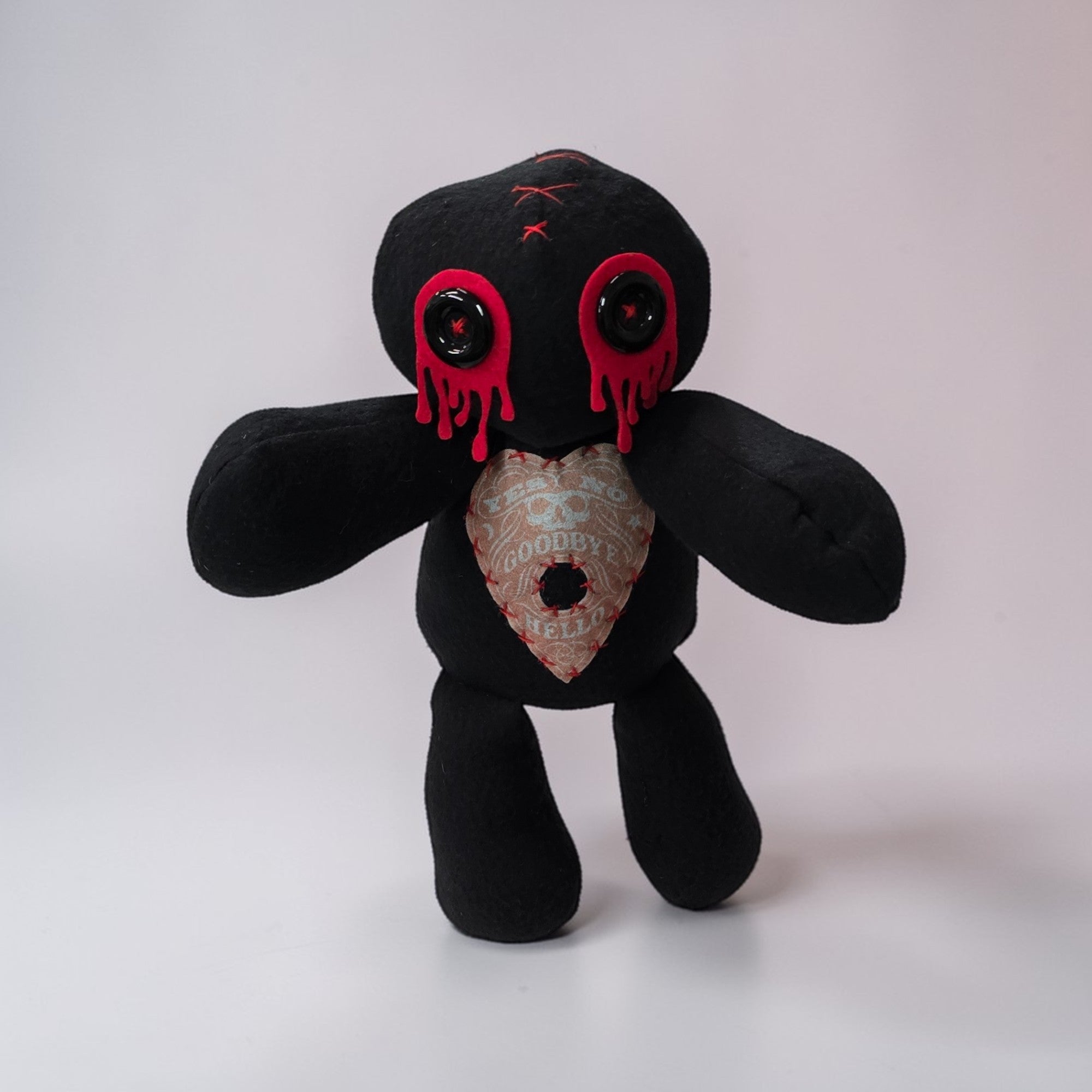 Handmade Creepy Gothic Plush Doll | Orphan Asylum Gothling Intake # 1093