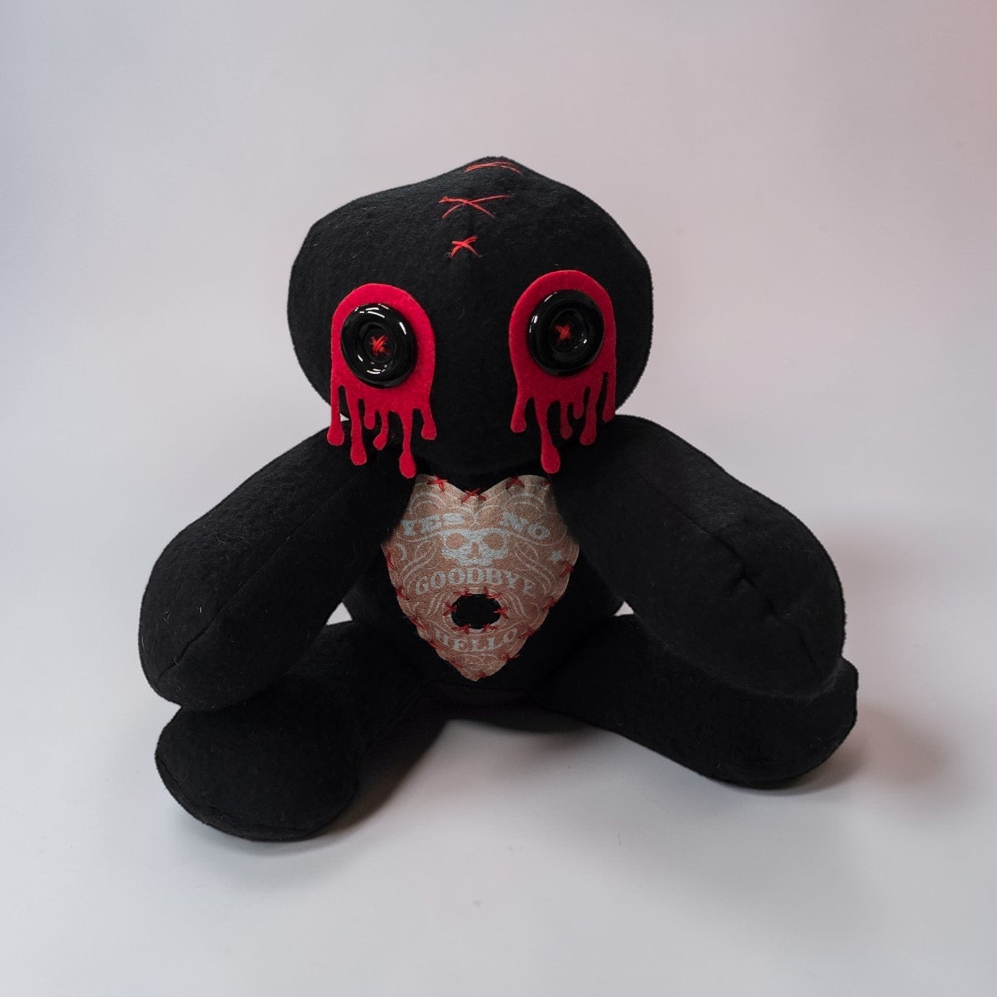Handmade Creepy Gothic Plush Doll | Orphan Asylum Gothling Intake # 1093
