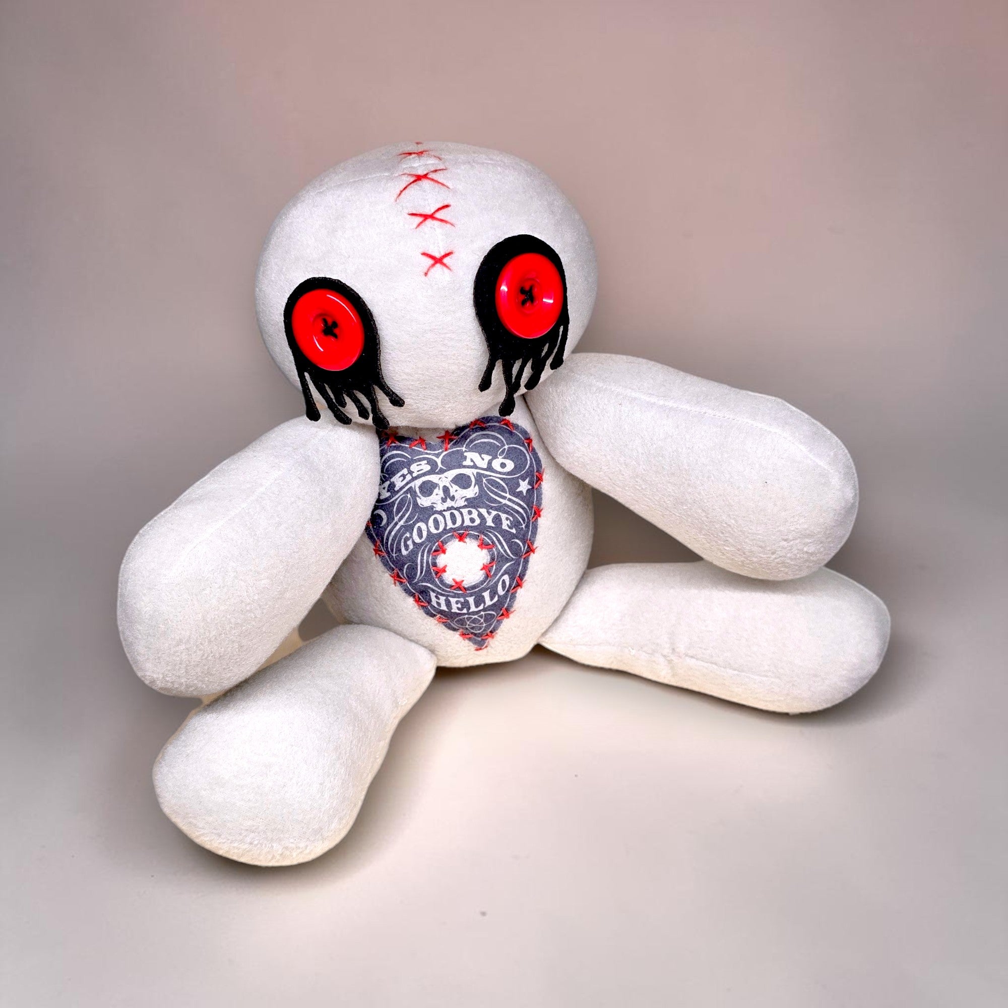 Handmade Creepy Gothic Plush Doll | Orphan Asylum Gothling Intake # 1093