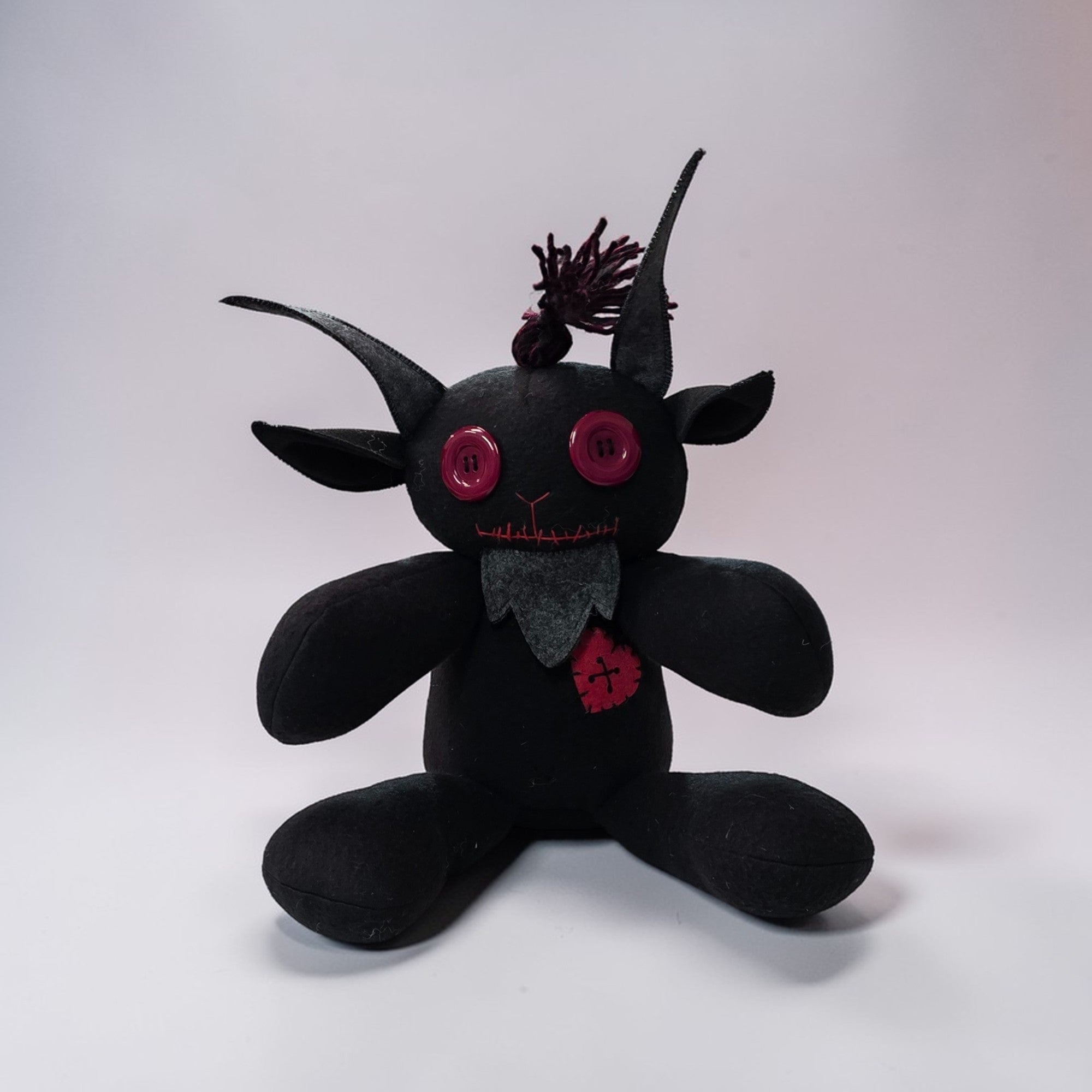 Handmade Creepy Gothic Plush Doll | Orphan Asylum Gothling Intake # 1127