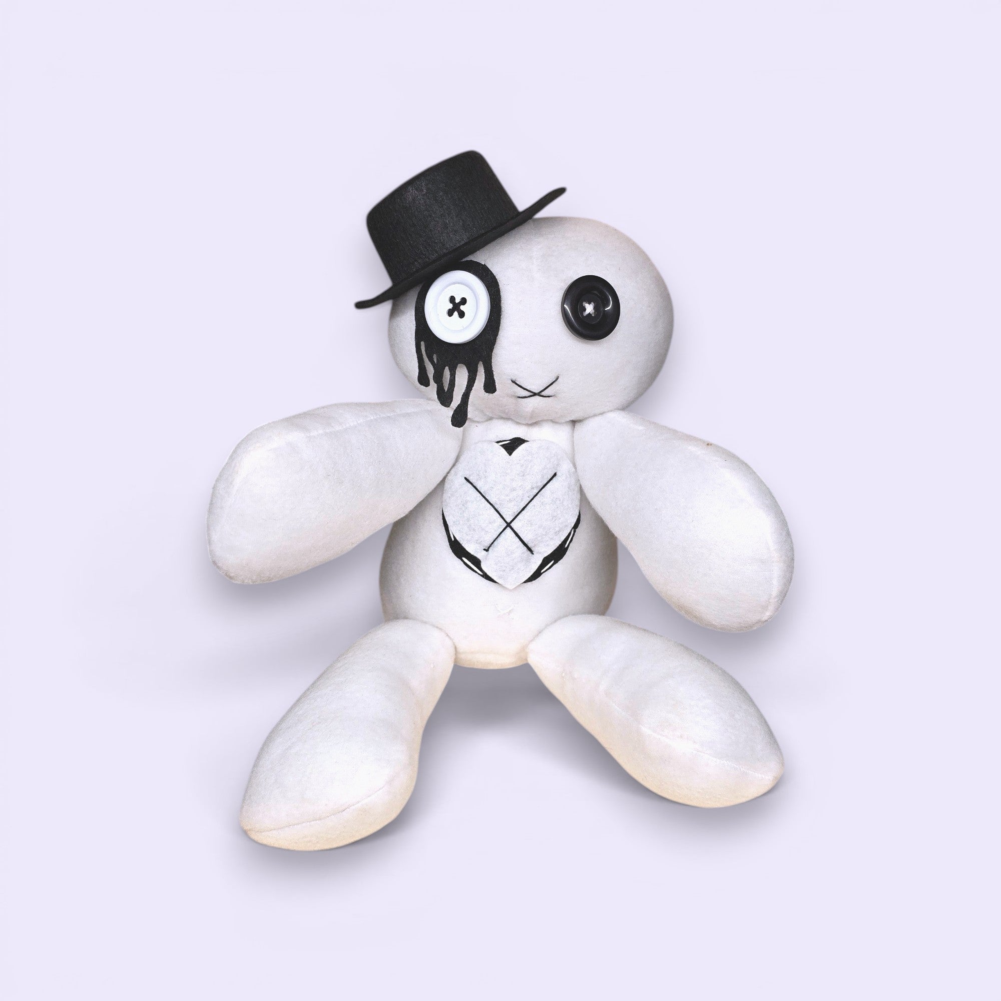 Handmade Creepy Gothic Plush Doll | Orphan Asylum Gothling Intake # 1130
