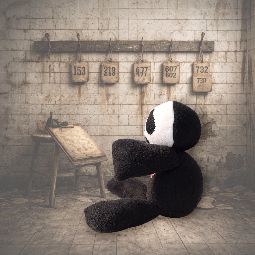 Handmade Creepy Gothic Plush Doll | Orphan Asylum Gothling Intake #1138