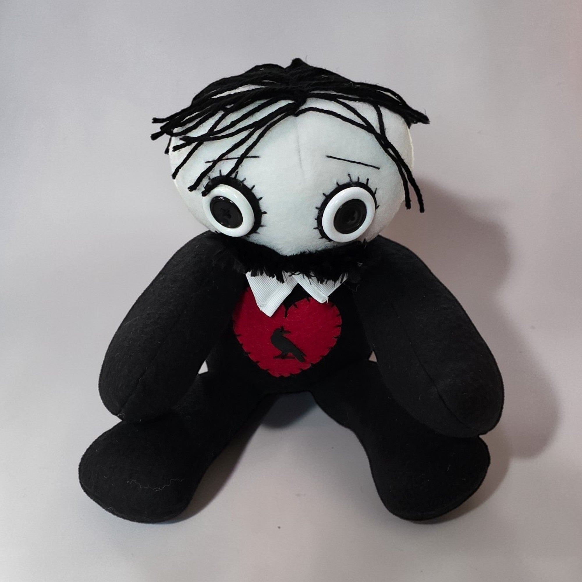 Handmade Creepy Gothic Plush Doll | Orphan Asylum Gothling Intake #1135