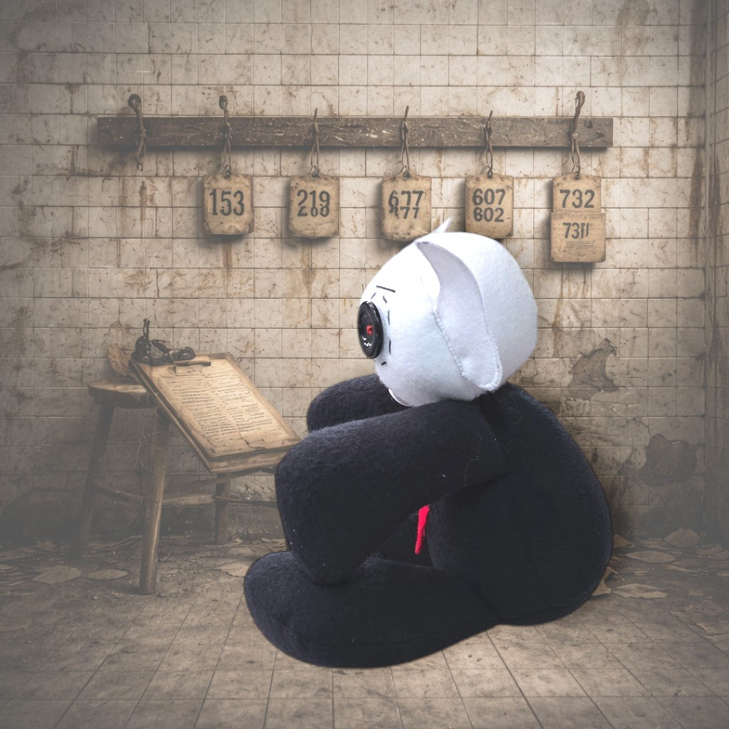 Handmade Creepy Gothic Plush Doll | Orphan Asylum Gothling Intake # 1139