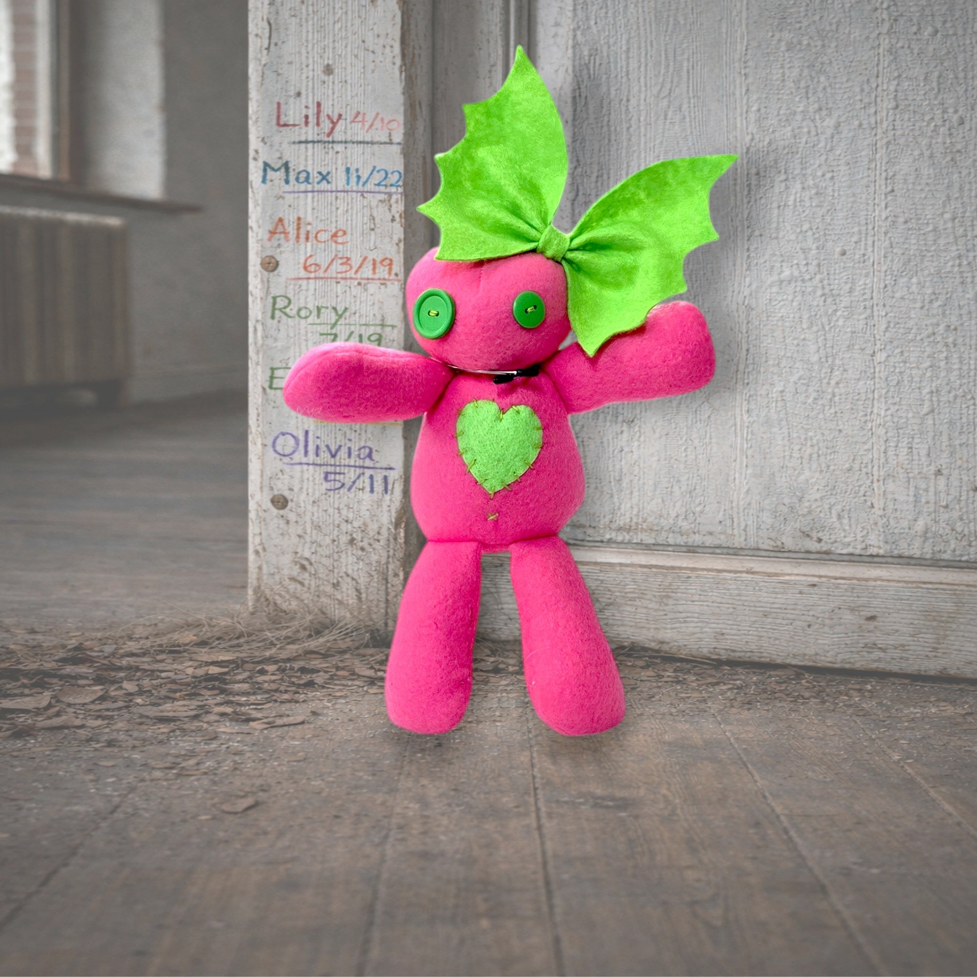 Handmade Creepy Gothic Plush Doll | Orphan Asylum Gothling Intake # 1142