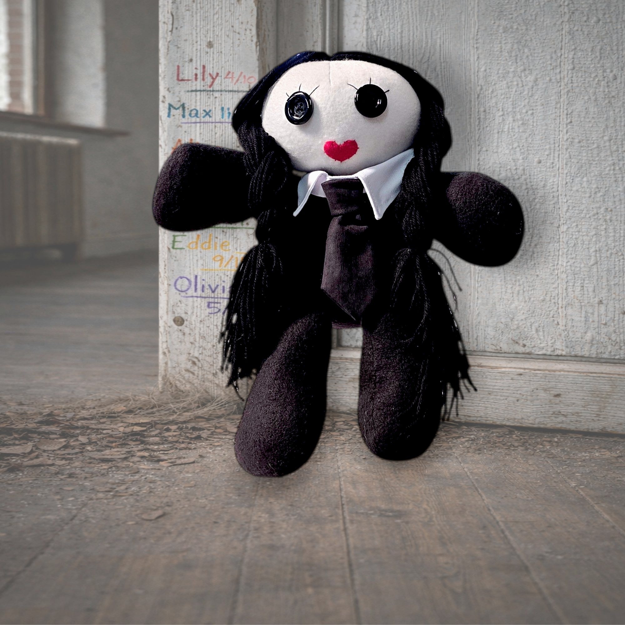 handmade gothic doll creepy plush gothling