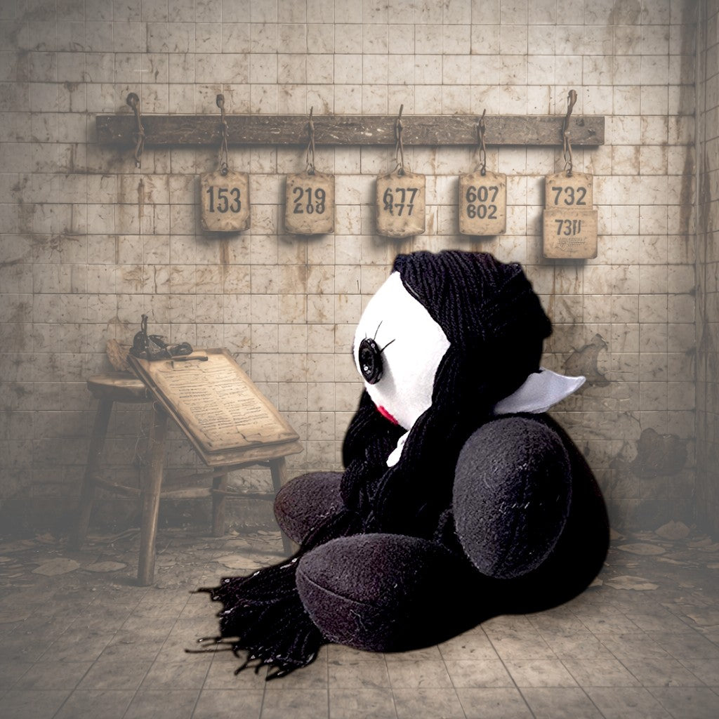 handmade gothic doll creepy plush gothling