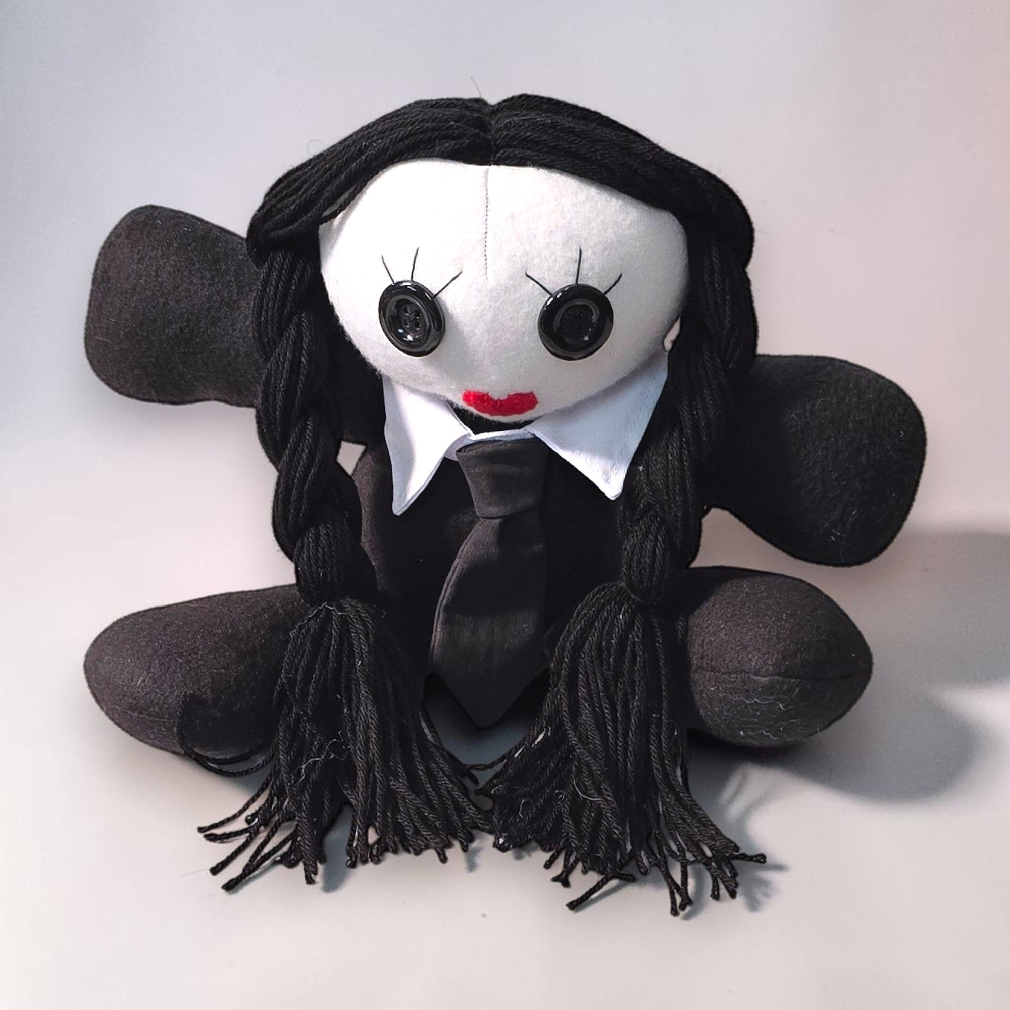 handmade gothic doll creepy plush gothling
