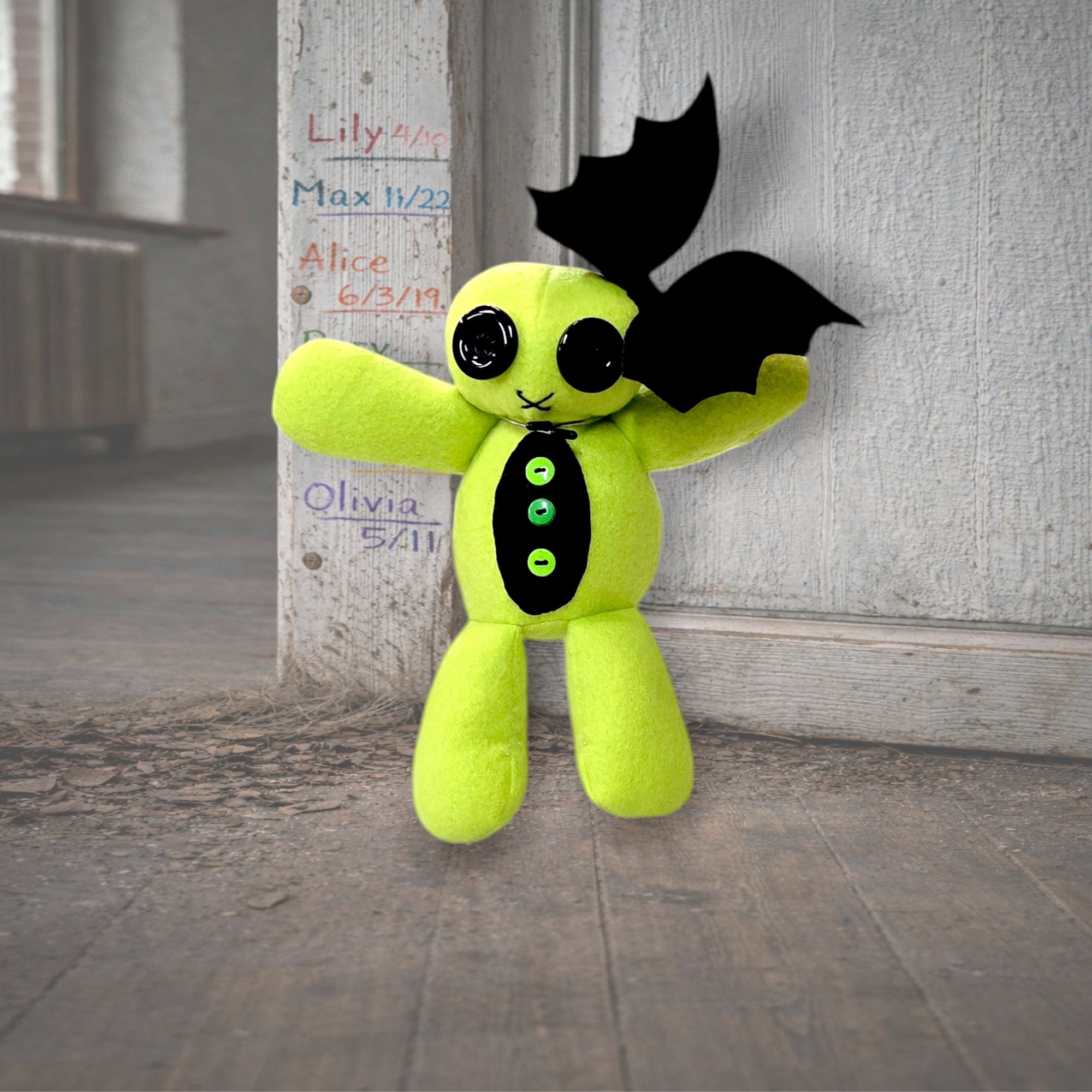 Handmade Creepy Gothic Plush Doll | Orphan Asylum Gothling Intake # 1152