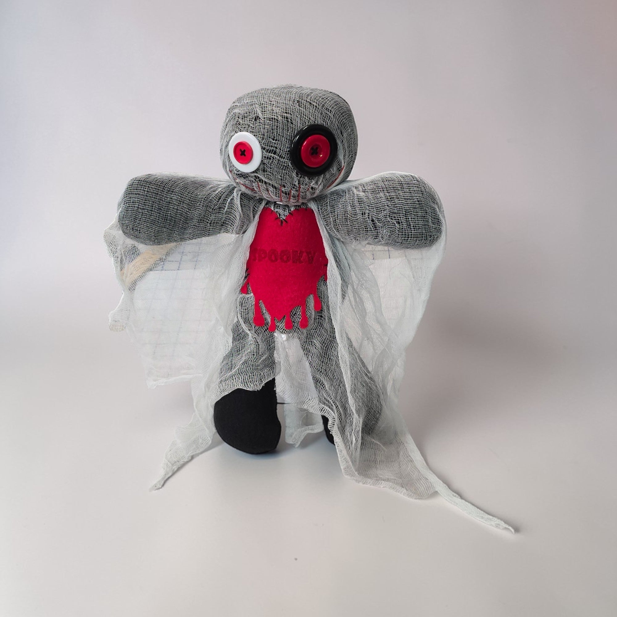 Handmade Creepy Gothic Plush Doll | Orphan Asylum Gothling Intake # 1253