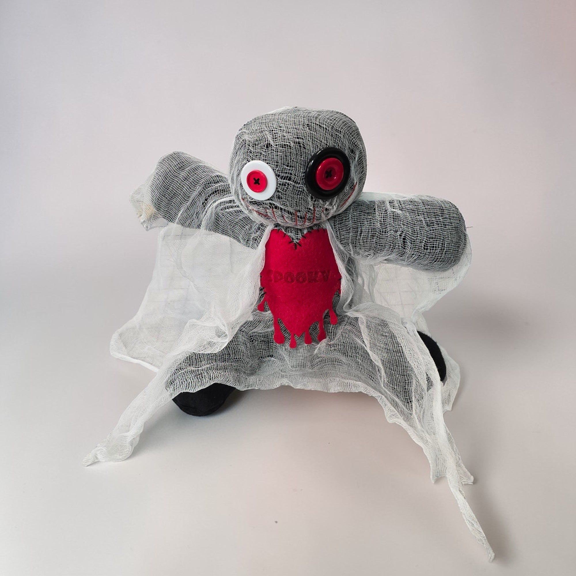 Handmade Creepy Gothic Plush Doll | Orphan Asylum Gothling Intake # 1253