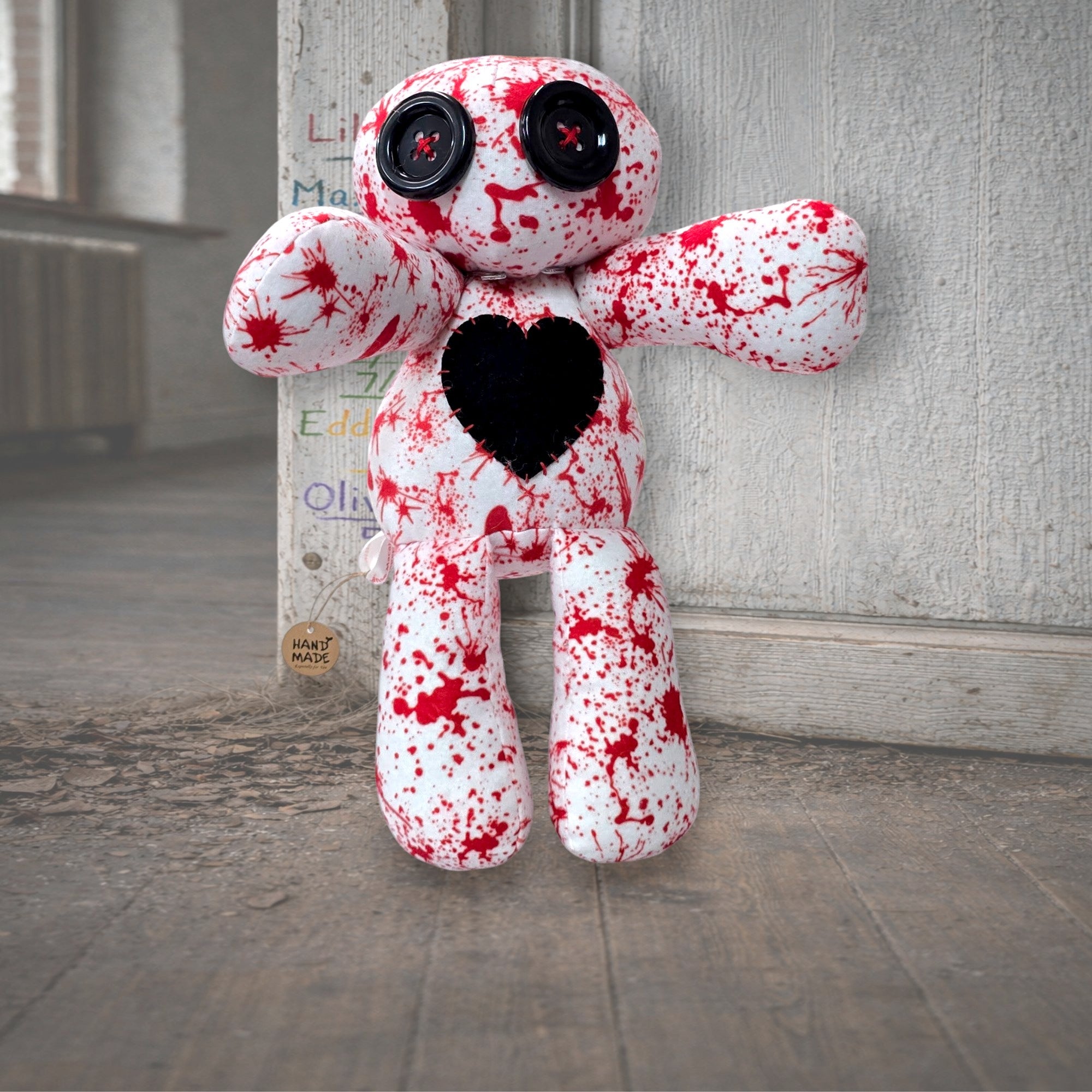 Handmade Creepy Gothic Plush Doll | Orphan Asylum Gothling Intake # 1160