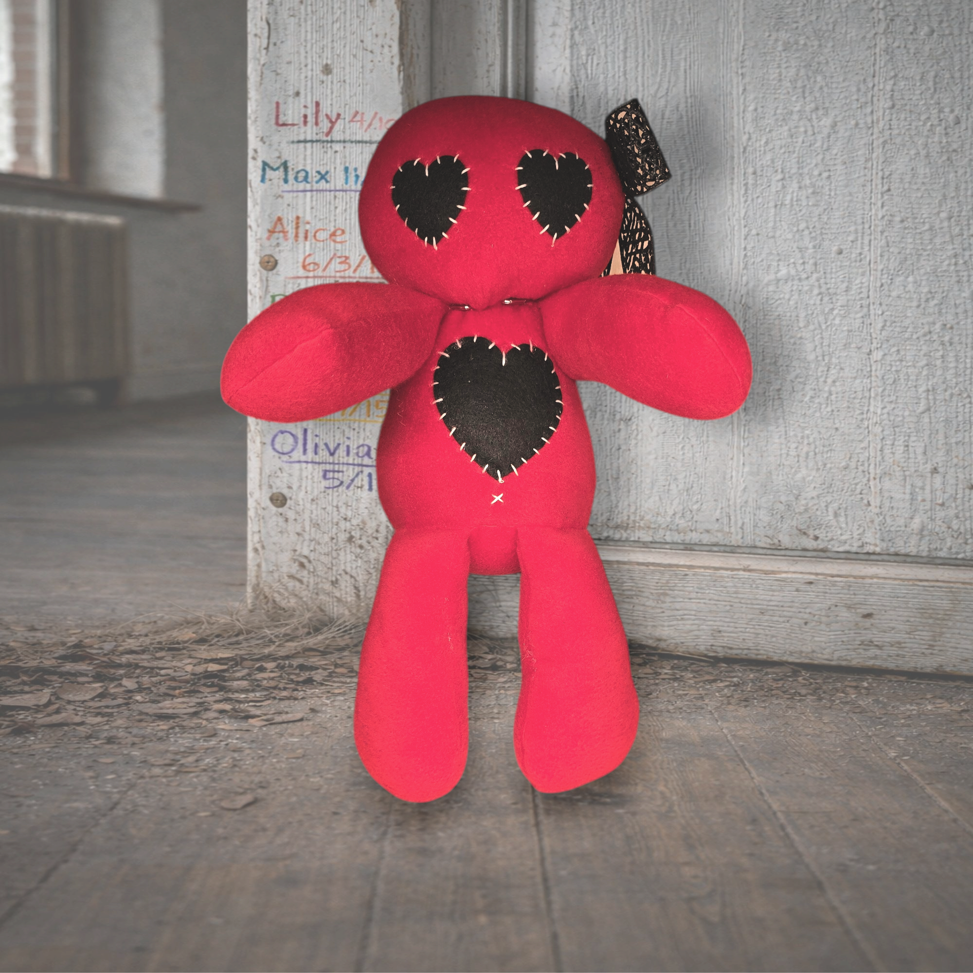 Handmade Creepy Gothic Plush Doll | Orphan Asylum Gothling Intake # 1178