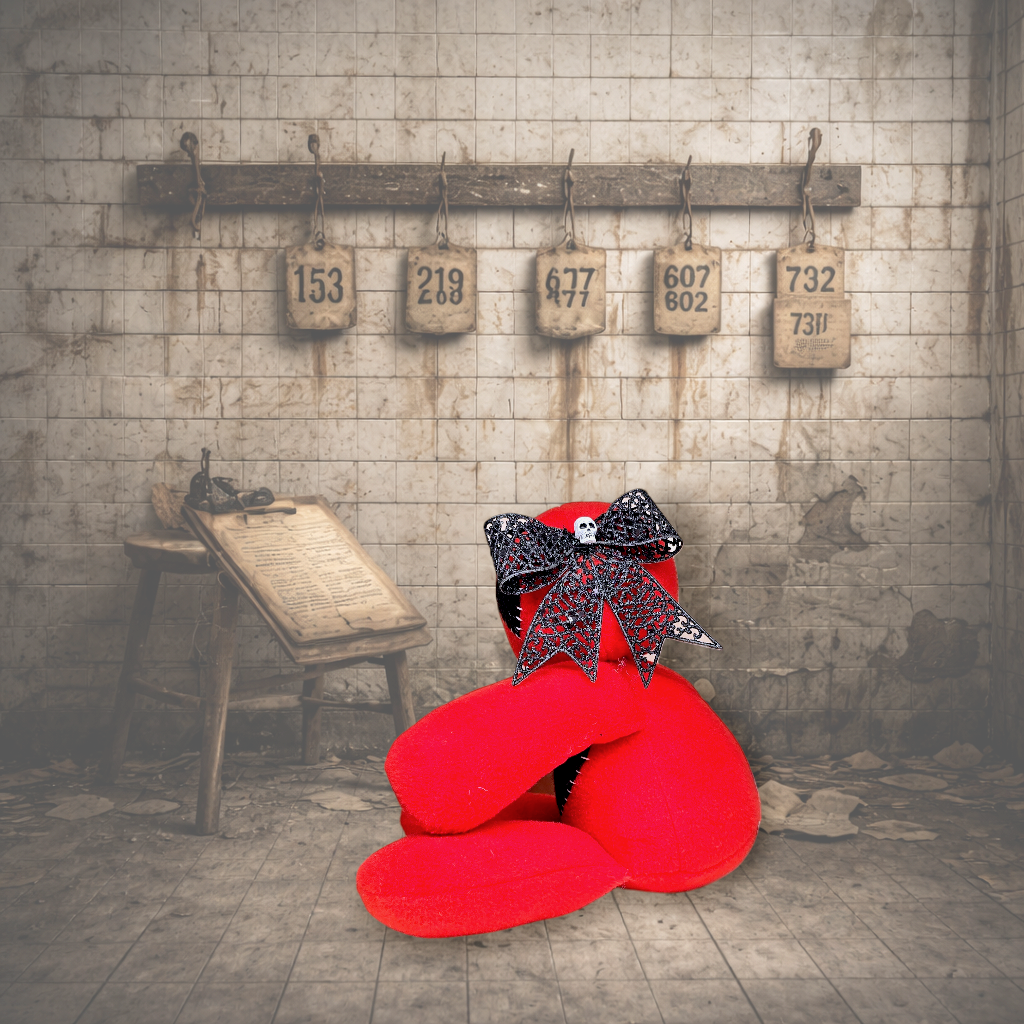 Handmade Creepy Gothic Plush Doll | Orphan Asylum Gothling Intake # 1178