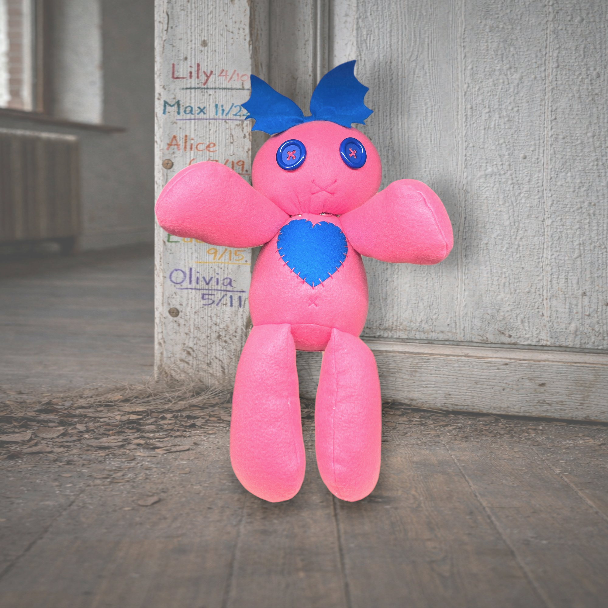 Handmade Creepy Gothic Plush Doll | Orphan Asylum Gothling Intake # 1180