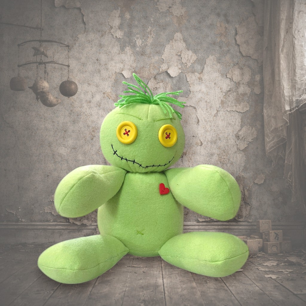 Handmade Creepy Gothic Plush Doll | Orphan Asylum Gothling Intake # 1186