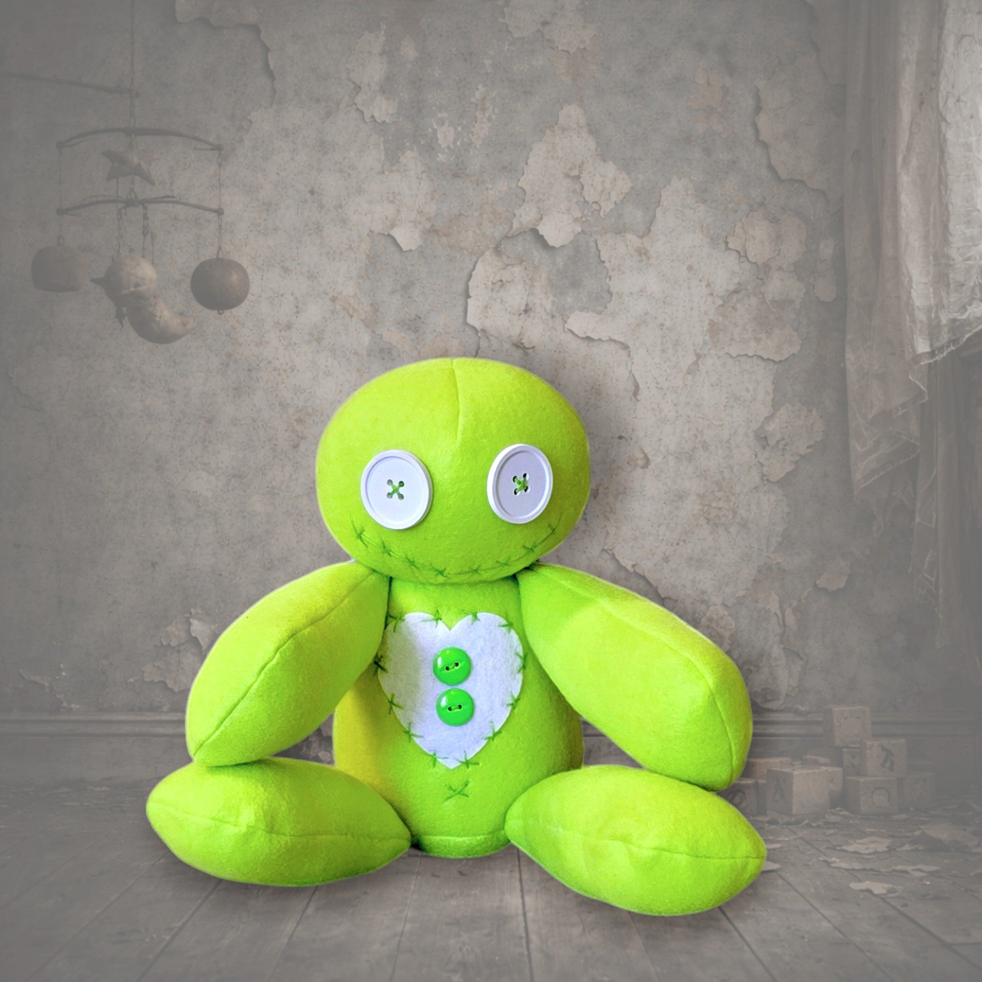 handmade gothic doll creepy plush gothling