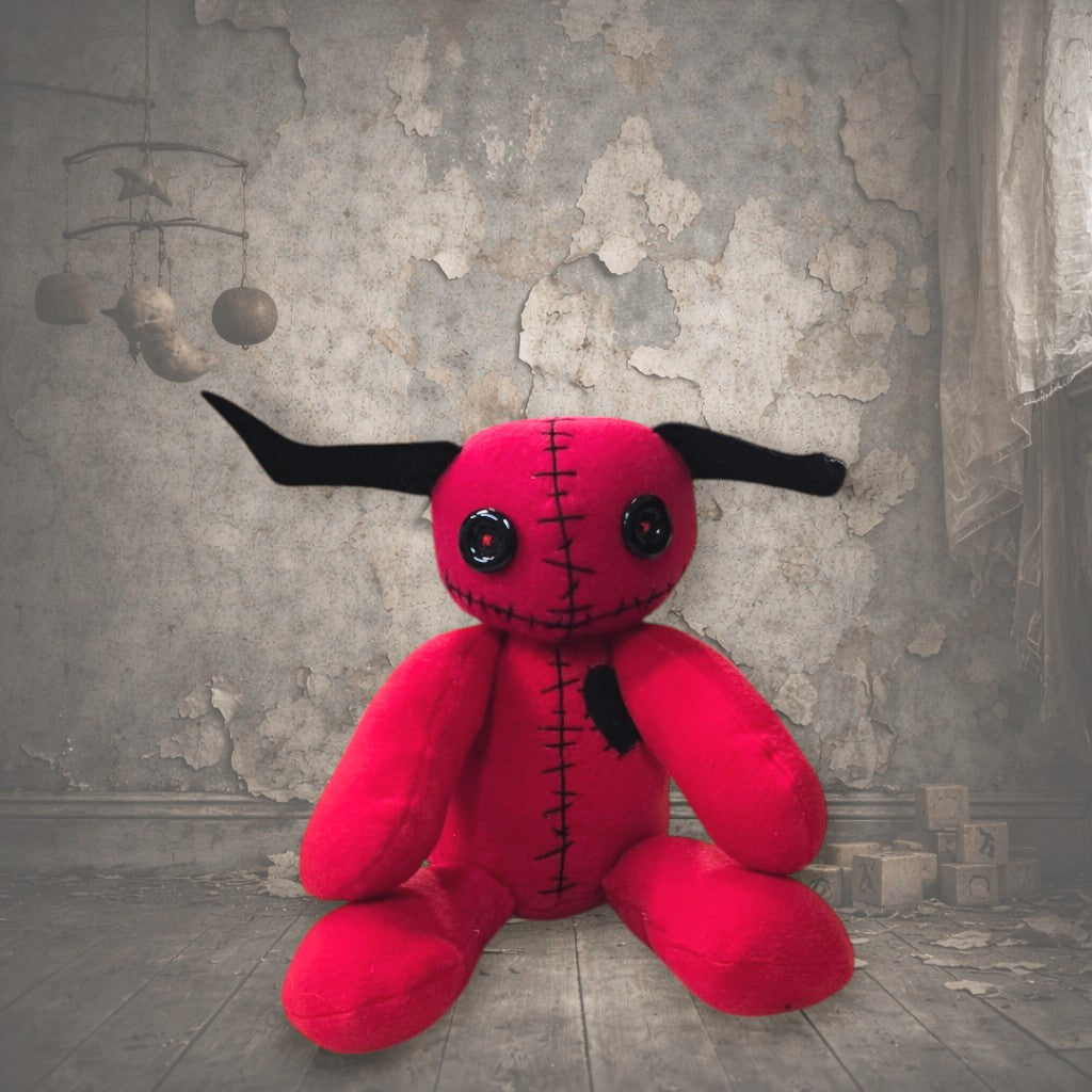 Handmade Creepy Gothic Plush Doll | Orphan Asylum Gothling Intake # 1198