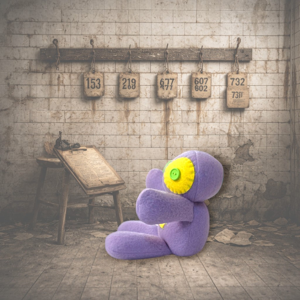 Handmade Gothic Plush Doll | Orphan Asylum Gothling Intake # 1205