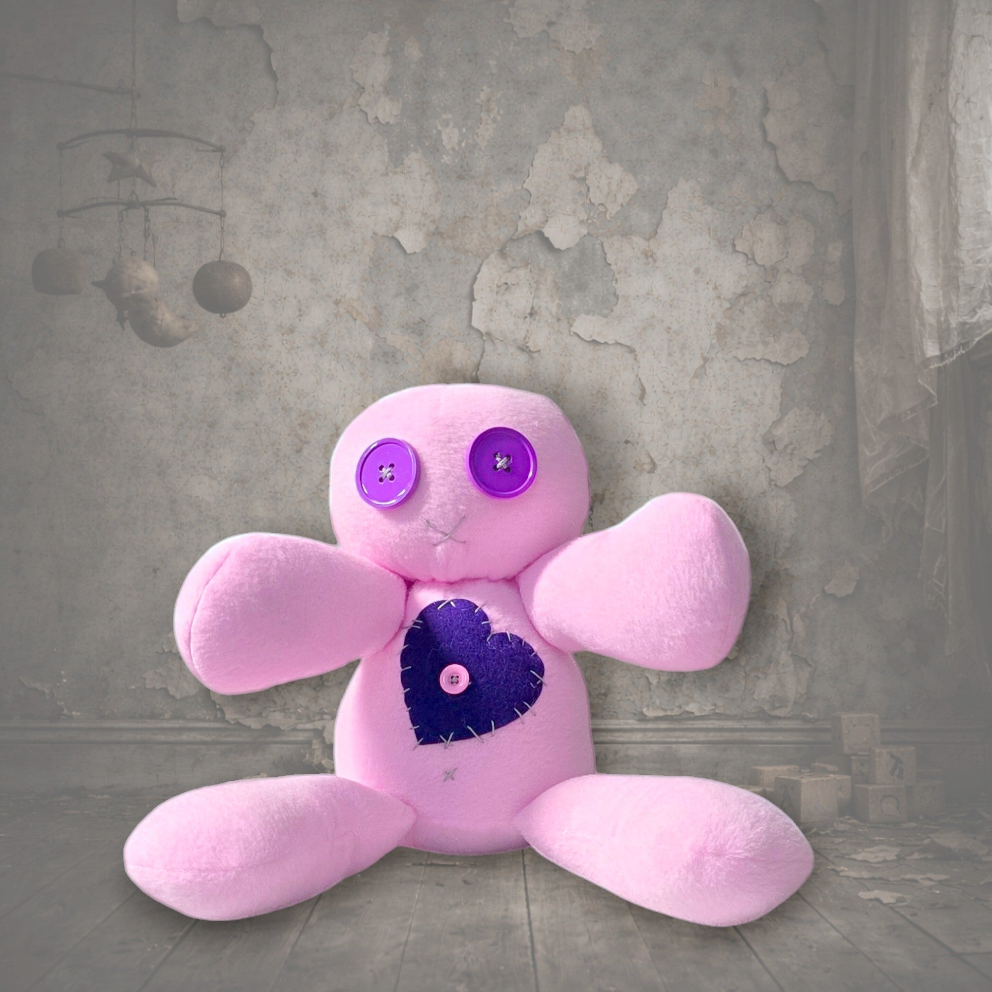 handmade gothic doll creepy plush gothling