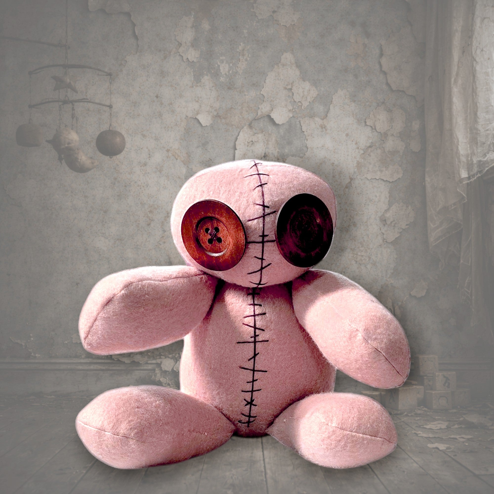 handmade gothic doll creepy plush gothling