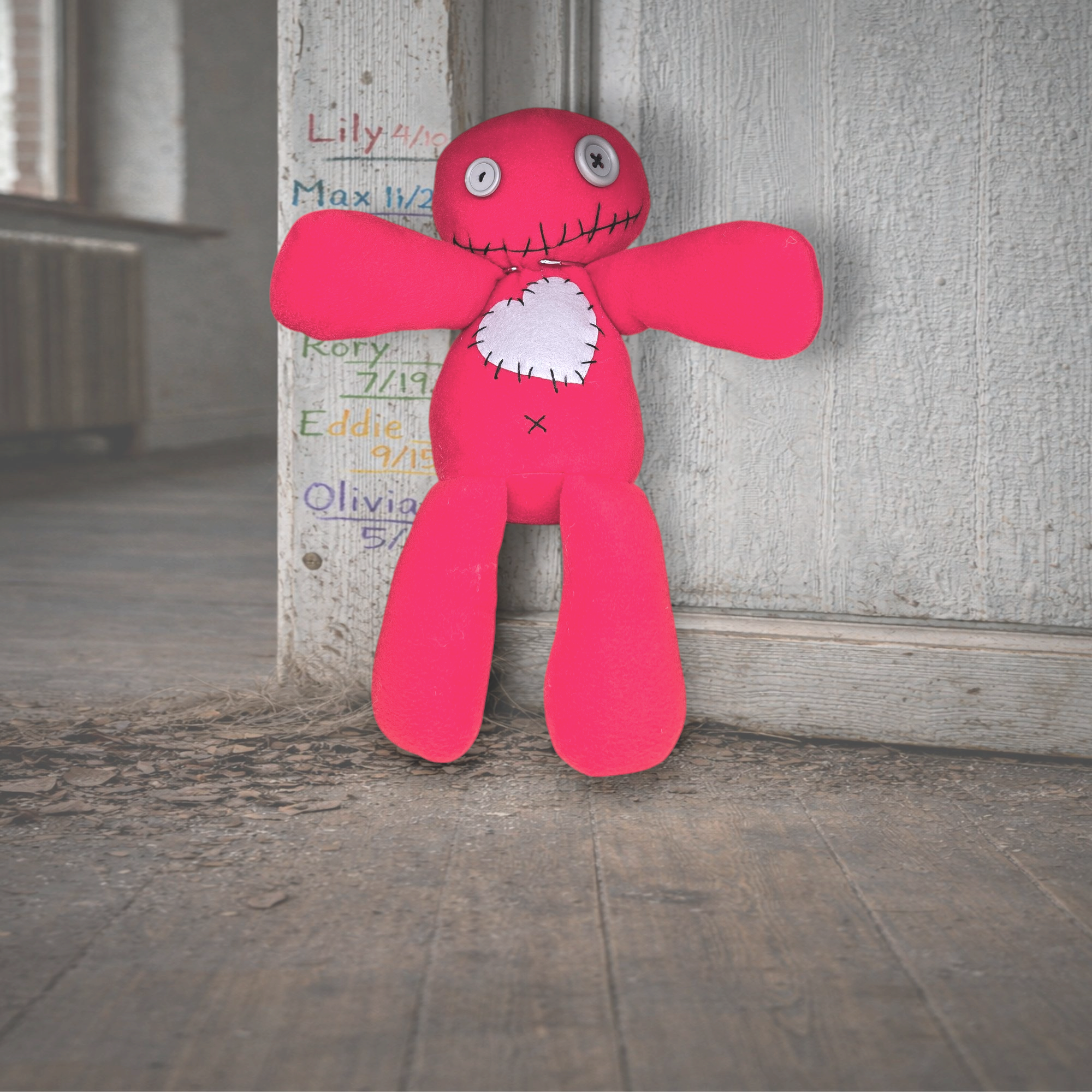 Handmade Creepy Gothic Plush Doll | Orphan Asylum Gothling Intake # 1243