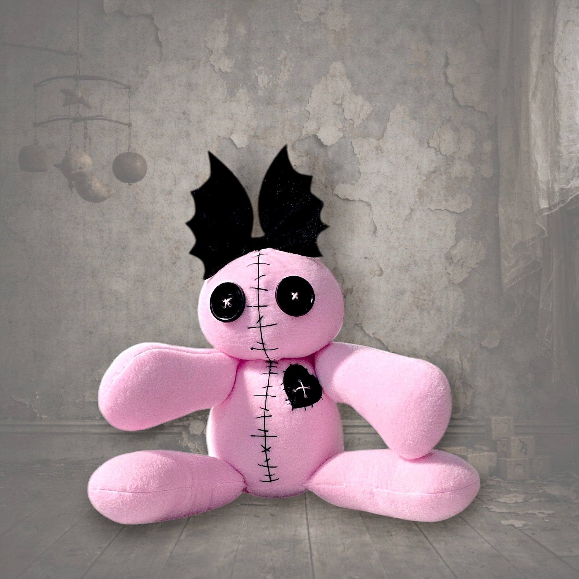 handmade gothic doll creepy plush gothling