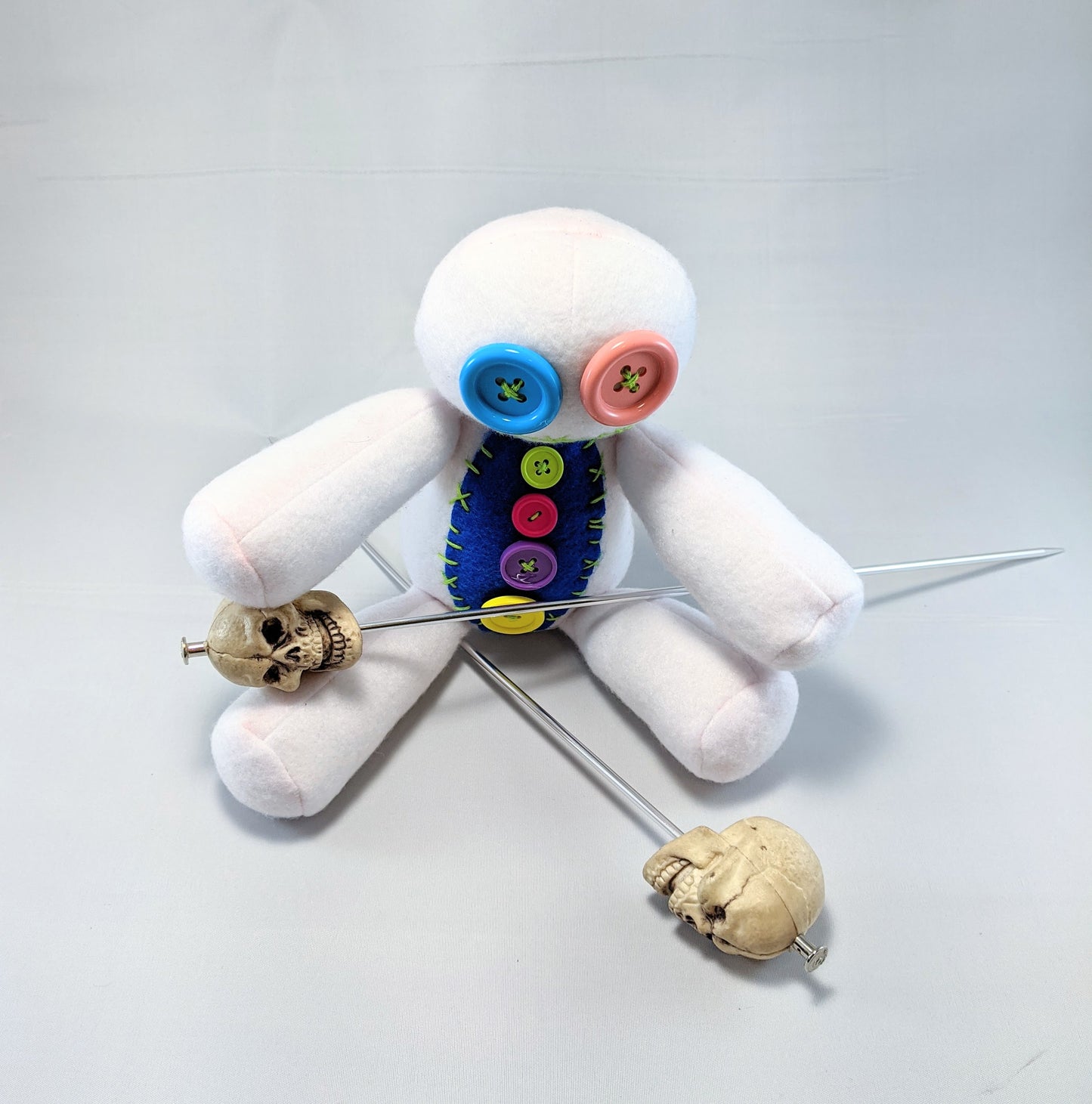 Little White Voodoo Kawaii Plush Doll Creepy Cute Stuffed Animal