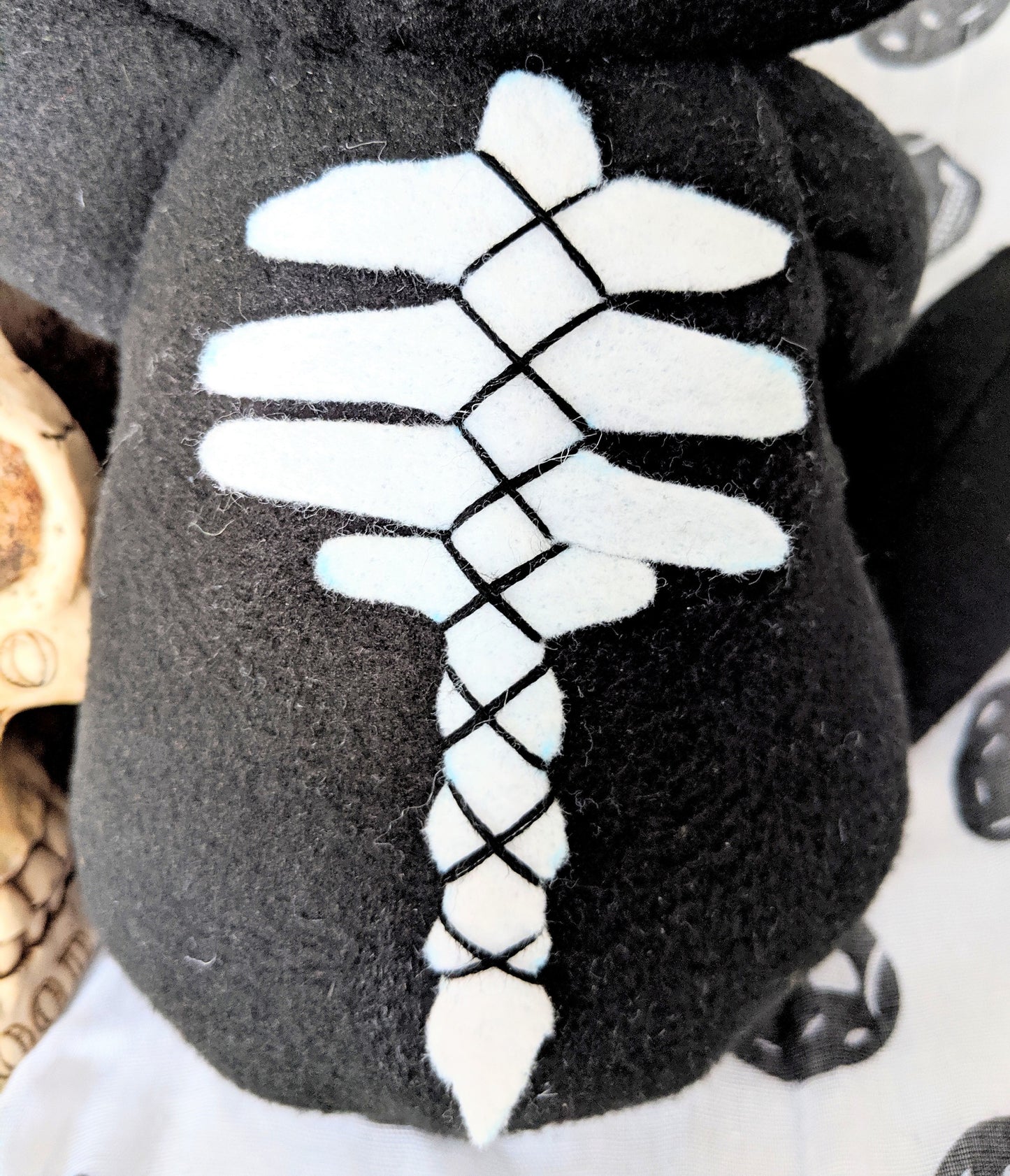 Voodoo Skeleton Plush Doll Creepy Cute Stuffed Animal Horror Gothic